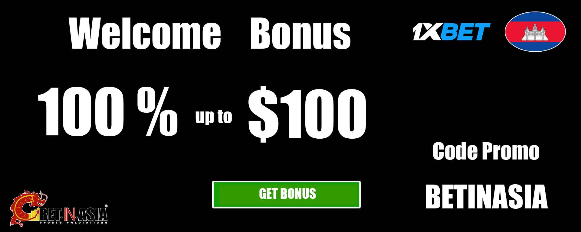 1XBET Cambodia Welcome Bets on Football Bonus