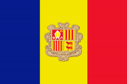 The flag of Andorra Andorra